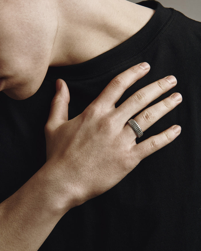 Silver ring VERTEX