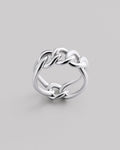 Silver ring WEAVE