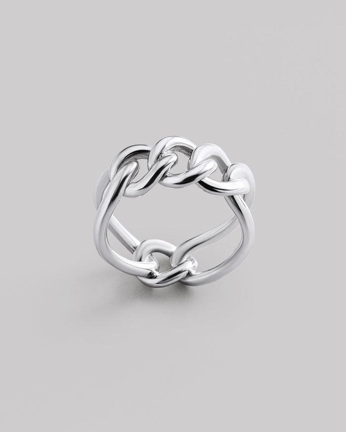 Silver ring WEAVE
