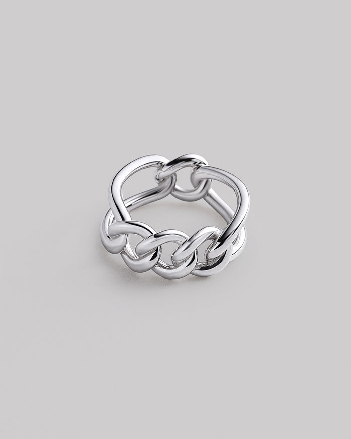 Silver ring WEAVE