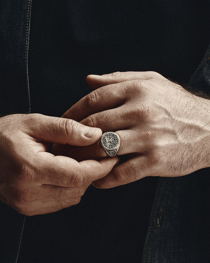 Silver ring YGGDRASIL - TREE OF LIFE