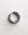 Silver single - earring BLACK