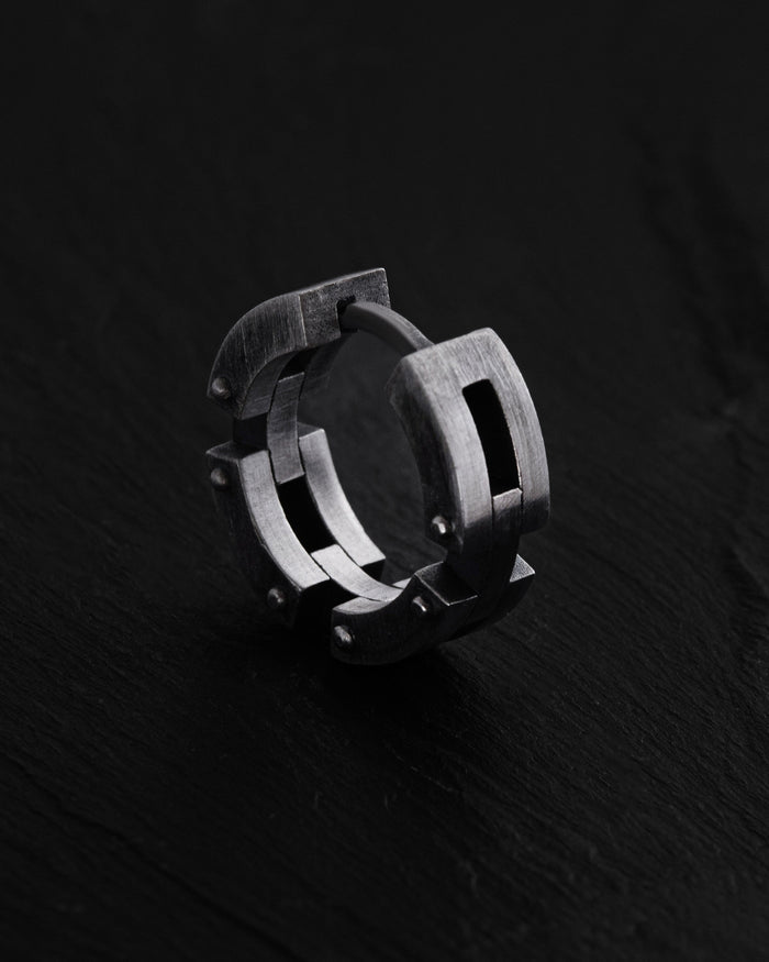 Silver single - earring SONRAI
