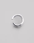 Silver single earring - cuff AURA M