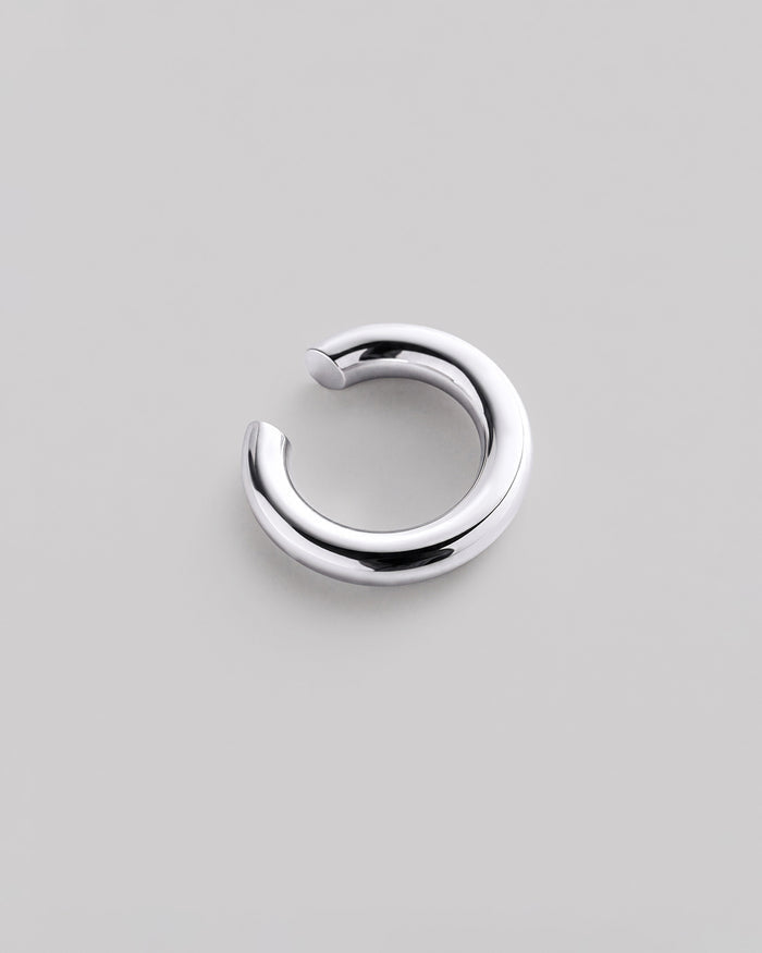 Silver single earring - cuff LIBRE
