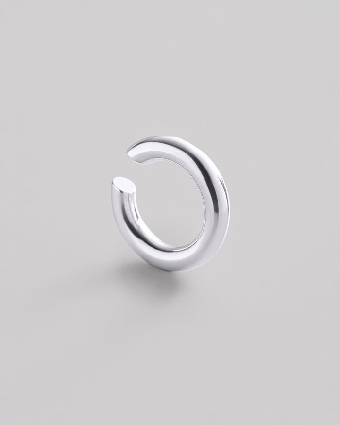 Silver single earring - cuff LIBRE