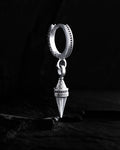 Silver single earring APEX