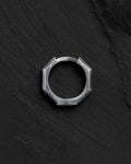 Silver single earring BRUTAL