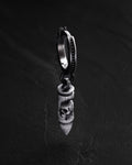 Silver single earring BULLET. MEMENTO MORI