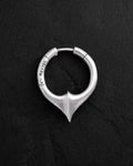 Silver single earring REBELLION