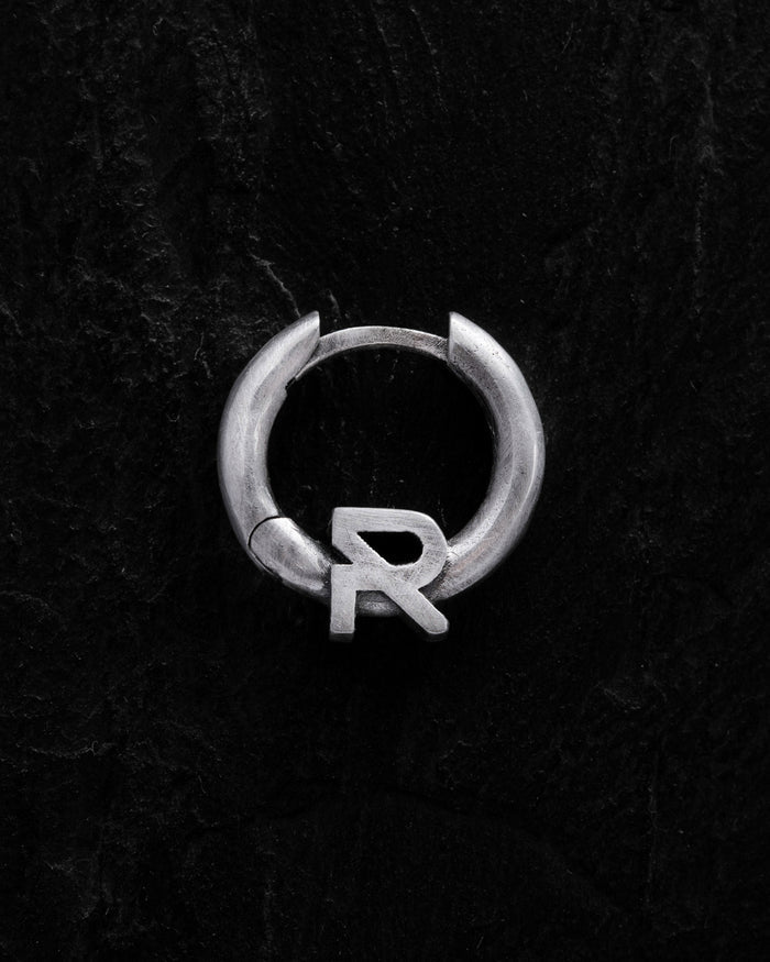 Silver single earring REYTEL