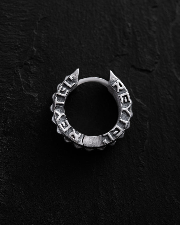 Silver single earring ROUGH