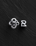 Silver single earring SERPENS