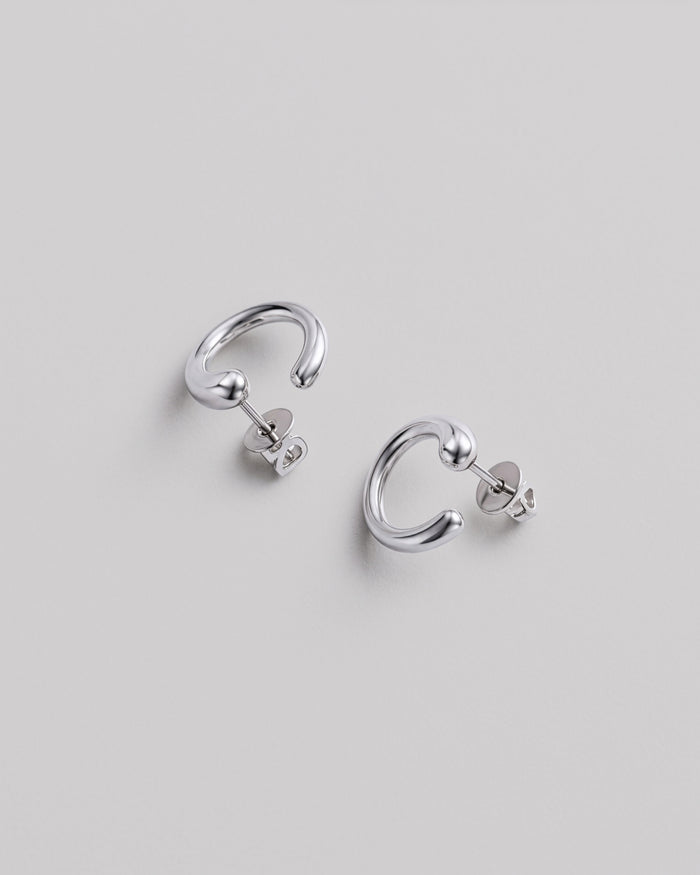 Silver stud earrings ARC