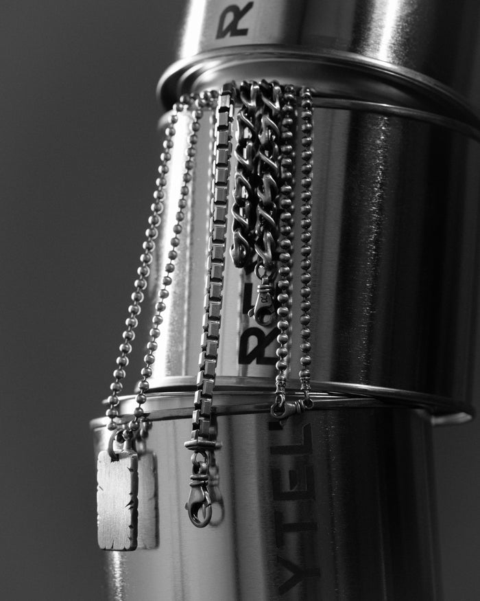 Silver token STONE - COORDINATES (individual engraving)