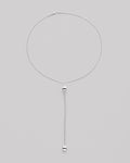 Silver Y-necklace BUBBLE