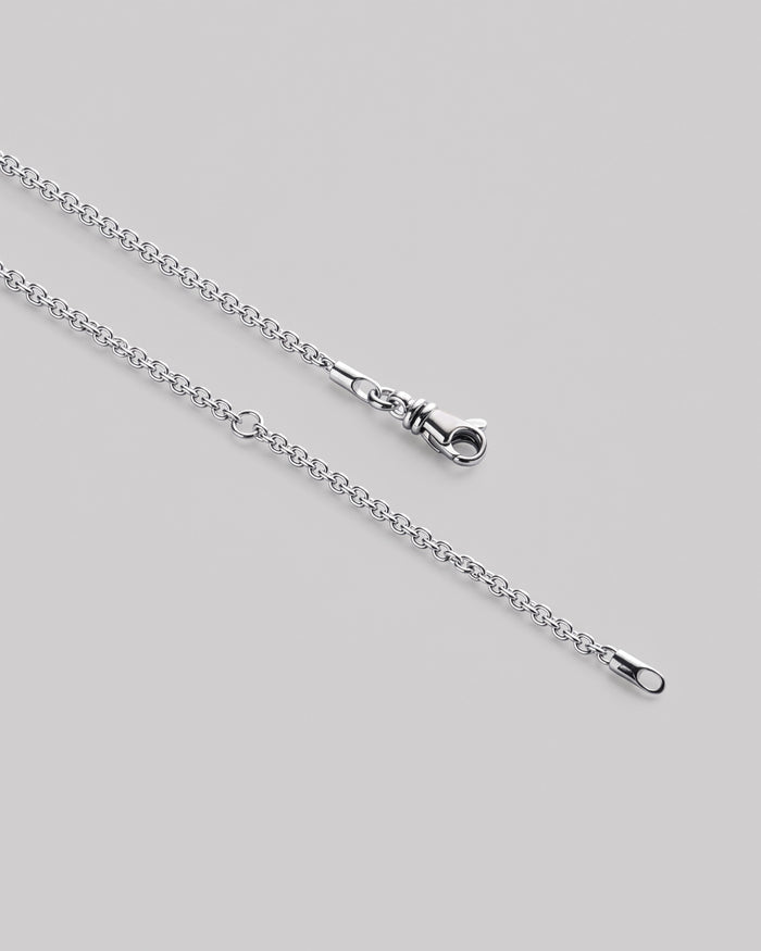 Silver Y-necklace BUBBLE