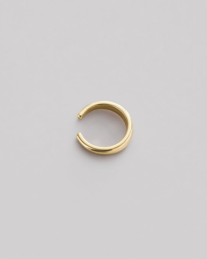 Single earring - cuff CALME (14k yellow gold)