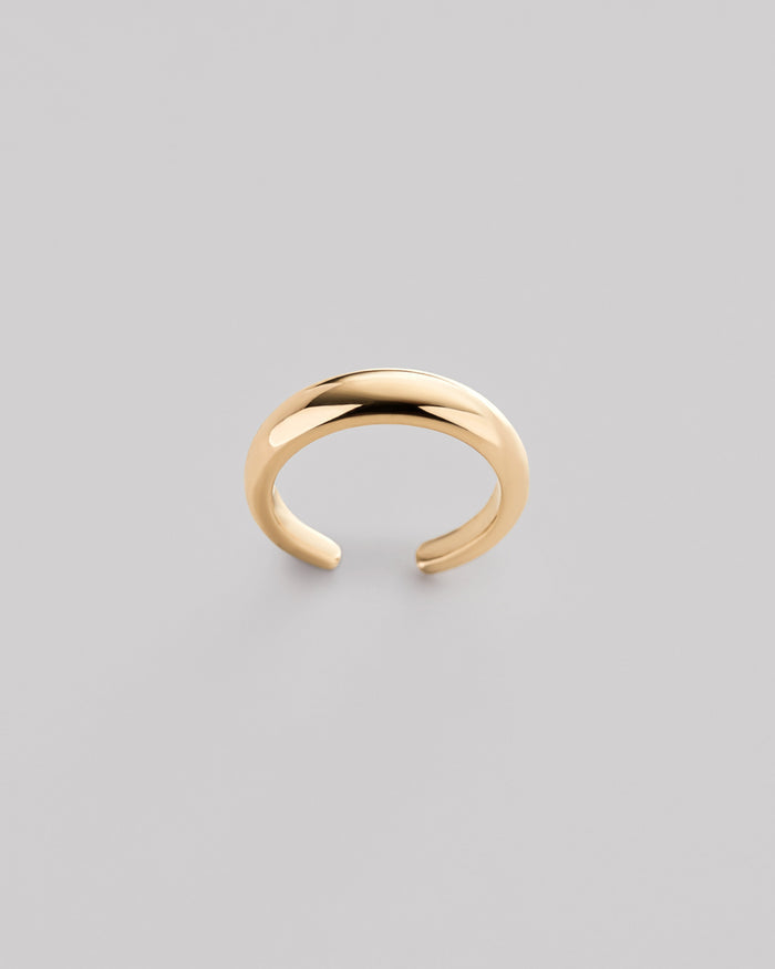 Single earring - cuff CALME (14k yellow gold)