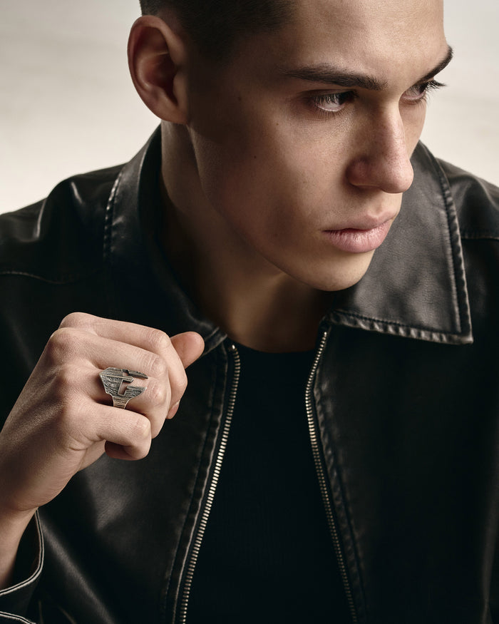 SPARTAN WARRIOR'S HELMET silver ring