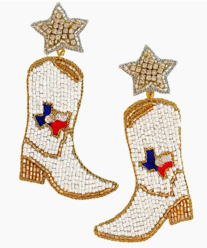 Texas Cowboy Boot Earrings