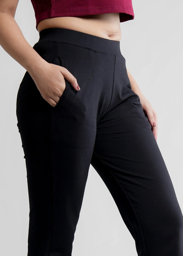 Stretchable Flared Bootcut Cotton Pants