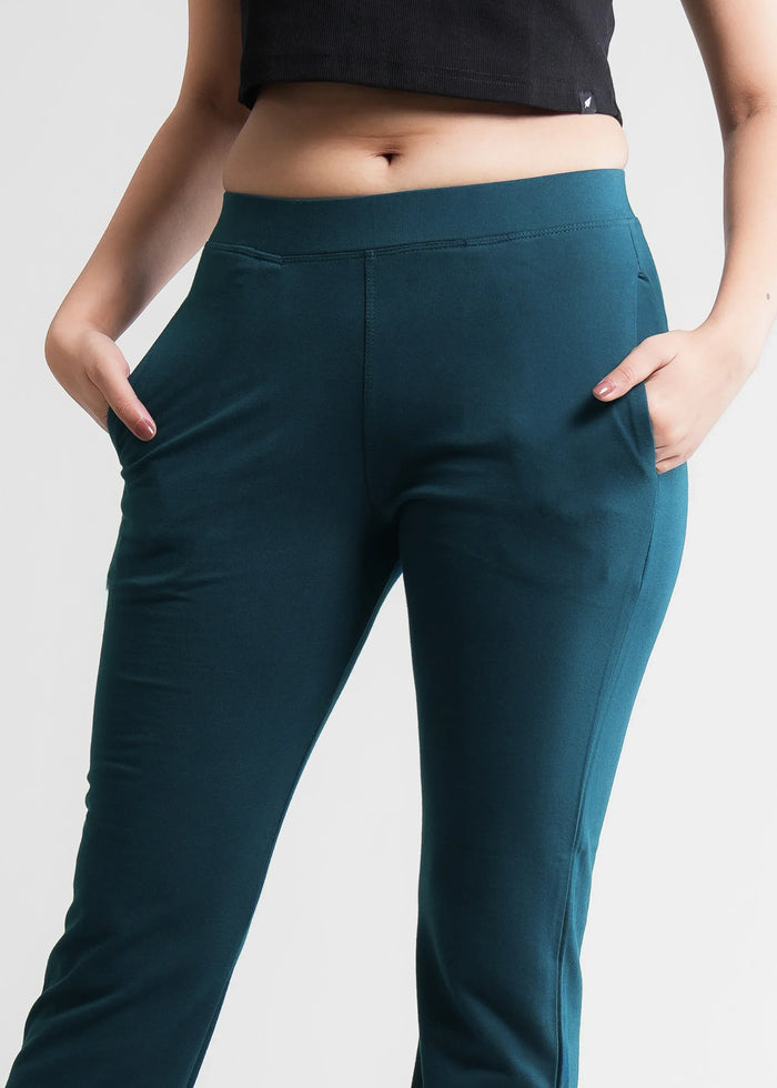Stretchable Flared Bootcut Cotton Pants
