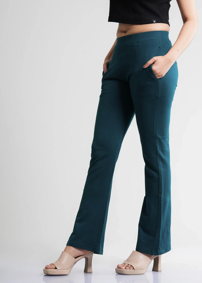 Stretchable Flared Bootcut Cotton Pants