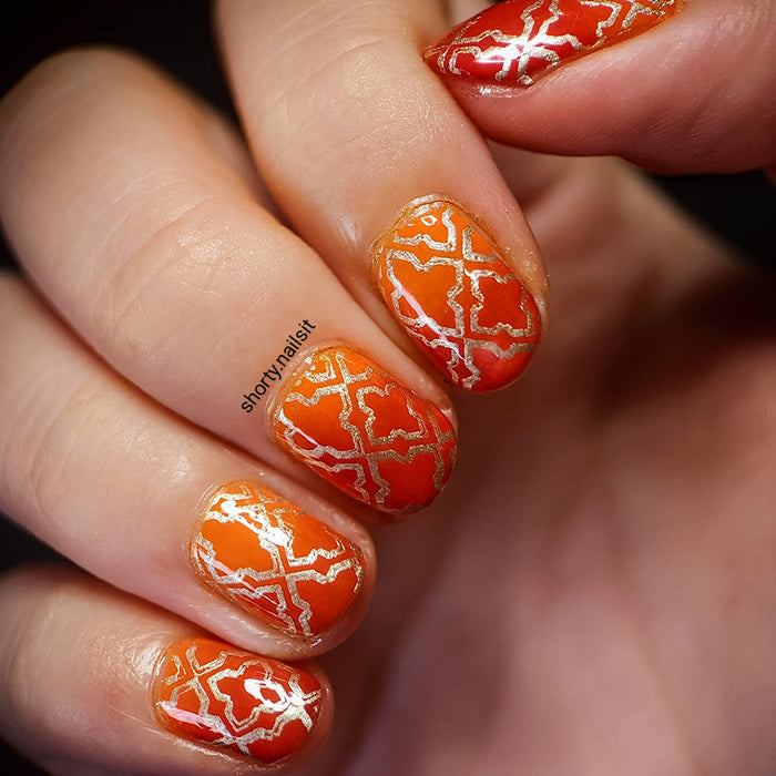 SY02 Messy Mansion Nail Stamping Plate