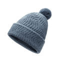 The Pom Beanie - Blue Grey Marl