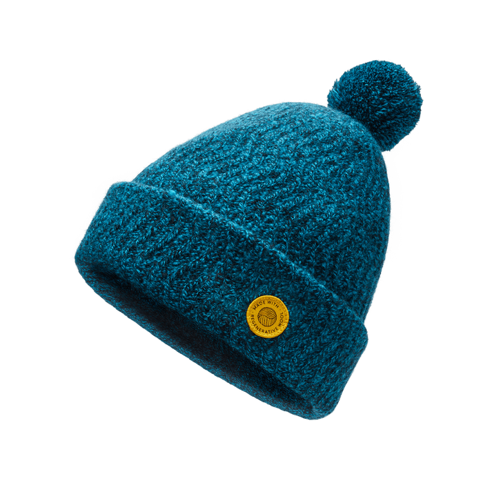 The Pom Beanie - Regen Thrive Teal Marl