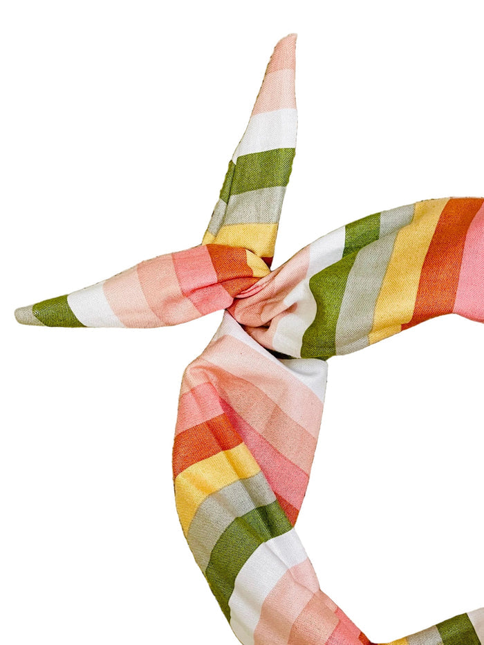 Amanda Bright Designs 1960s style striped headband mod colors retro