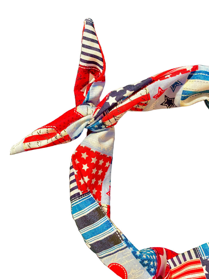Amanda Bright Designs American flag pattern hearts USA