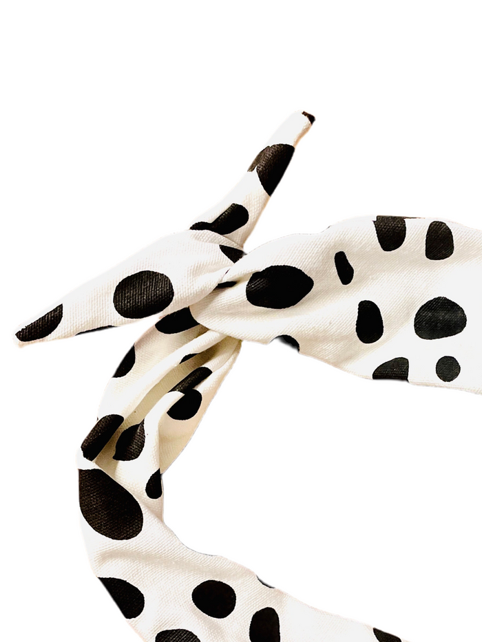 Amanda Bright Designs Animal Print dalmation polkadot moldable bendable headband