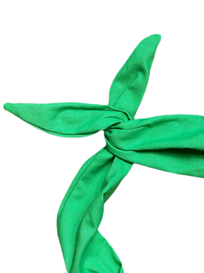 amanda bright designs bright green original tie headband for saint patricks day summer spring christmas holidays