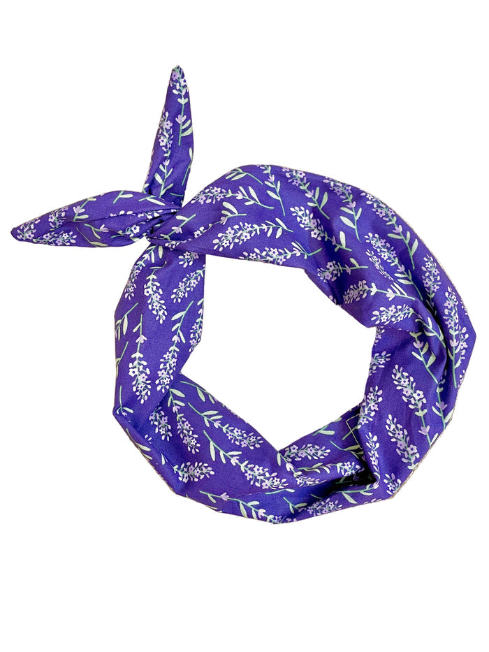 Amanda Bright Designs lavender fields floral headband