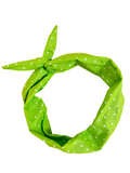 Amanda Bright Designs Lime Green Polkadot Headband