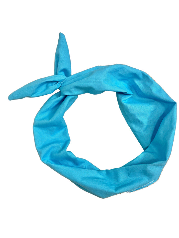 Amanda Bright Designs original tie headband ocean blue headband for beach waves Disney vacation