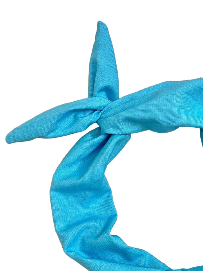 Ocean blue solid headband, Amanda Bright Designs