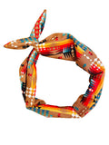 Amanda Bright Designs Aztec print Santa Fe terra-cotta headband print