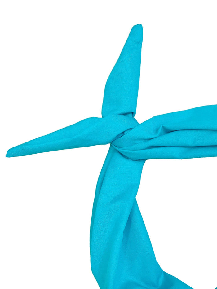 Turquoise solid headband Amanda Bright Designs