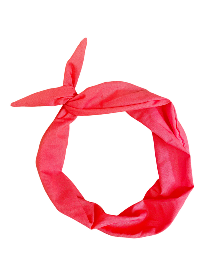 Amanda Bright Designs Watermelon peach pink solid headband
