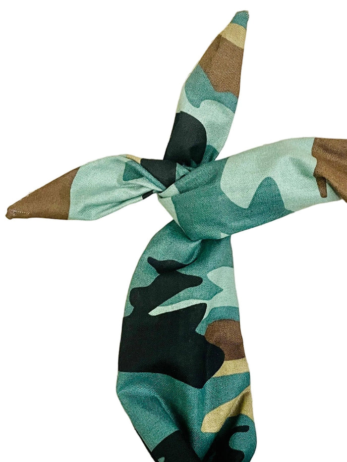 Amanda Bright Designs camouflage headband in woodland
