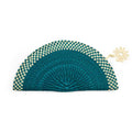 Tori Clutch bag-Turquoise/Ivory-Tagua by Soraya Cedeno