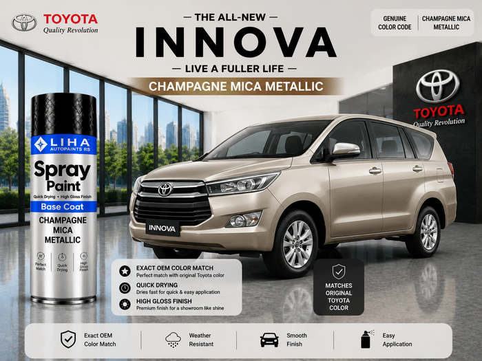 Toyota Innova Champagne Mica Metallic Touch Up Spray Paint – OEM Color Match