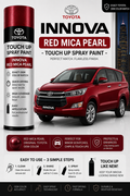 Toyota Innova Red Mica Pearl Touch Up Spray Paint – OEM Color Match | LIHA Aerosols 500ml