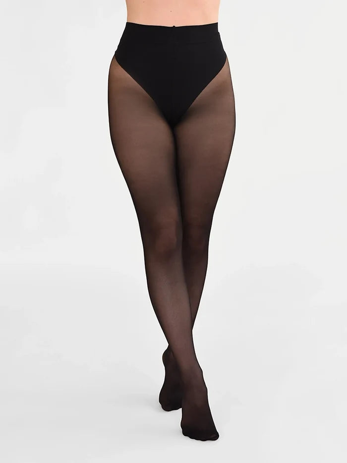Tummy Control 30D Tights in Black