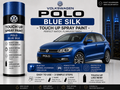 Volkswagen Polo Blue Silk Touch Up Spray Paint – OEM Color Match | LIHA Aerosols 500ml
