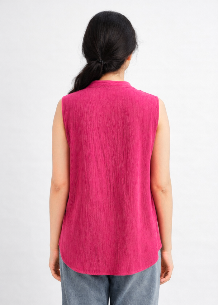 Women Mandarin Collar Top