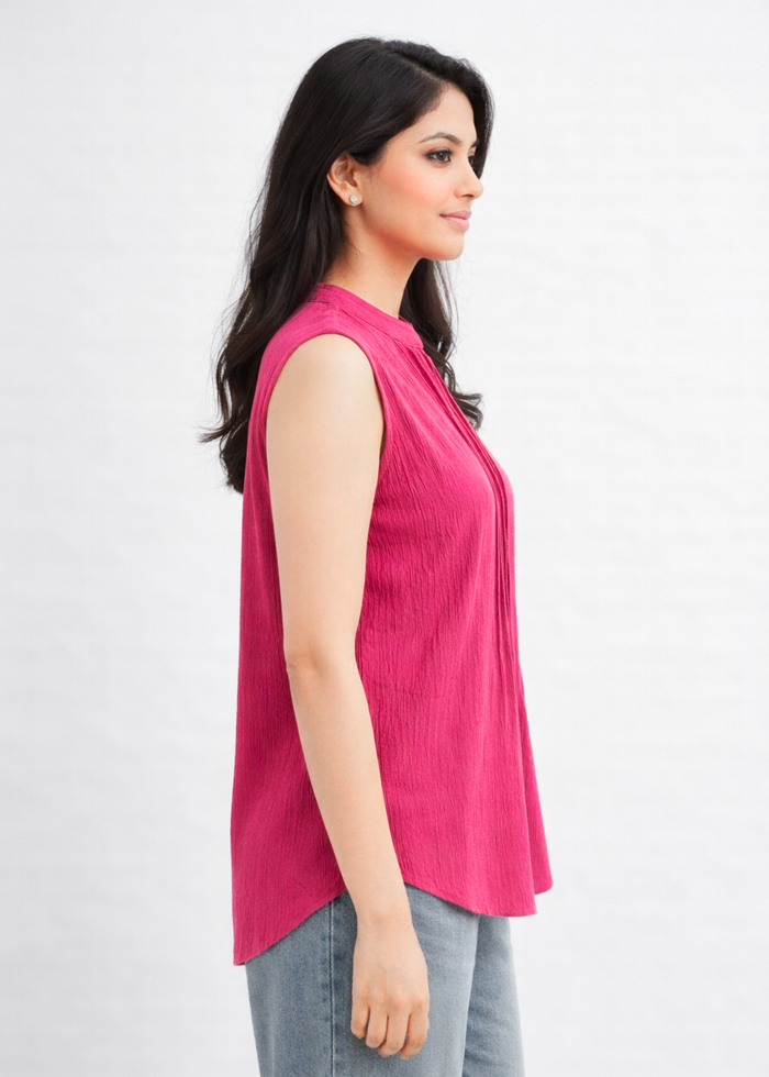 Women Mandarin Collar Top